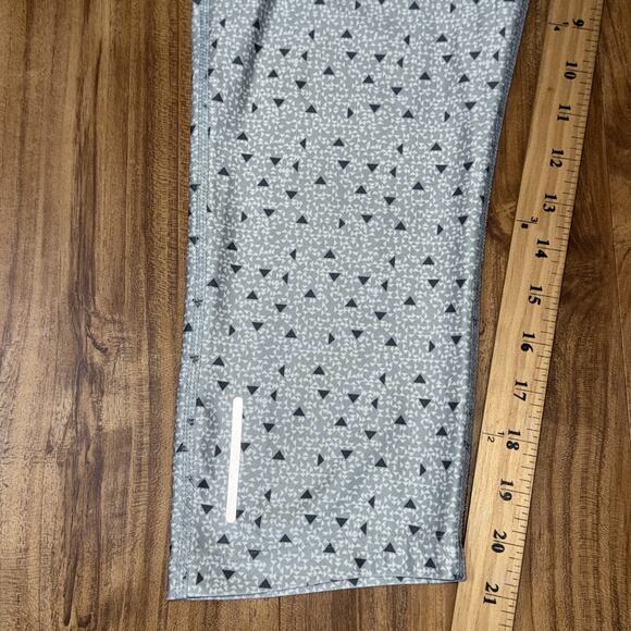 Nike Dri-Fit Running Cropped Novelty Print Tights Womens Sz L Grey 626648-045 - Picture 4 of 6